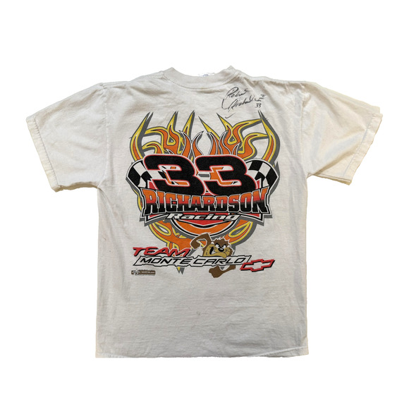 Robert Richardson Racing 33 TShirt Mens Medium NASCAR AUTOGRAPH Team Monte Carlo - Picture 2 of 9
